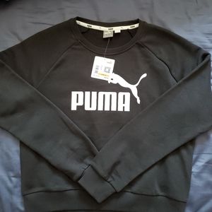Puma Sweatshirt Womens (Small) Black